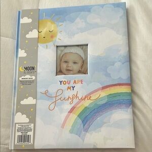 Moon & Stars "You are my Sunshine" Baby Memory Book -NWT